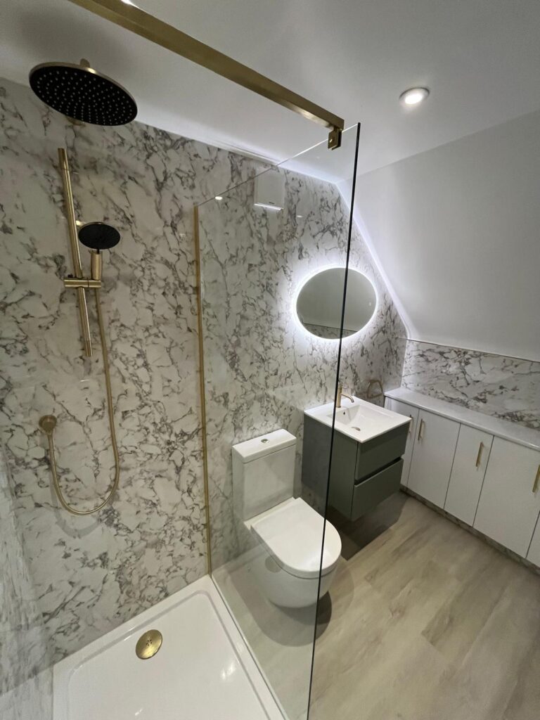 Bathroom installation project